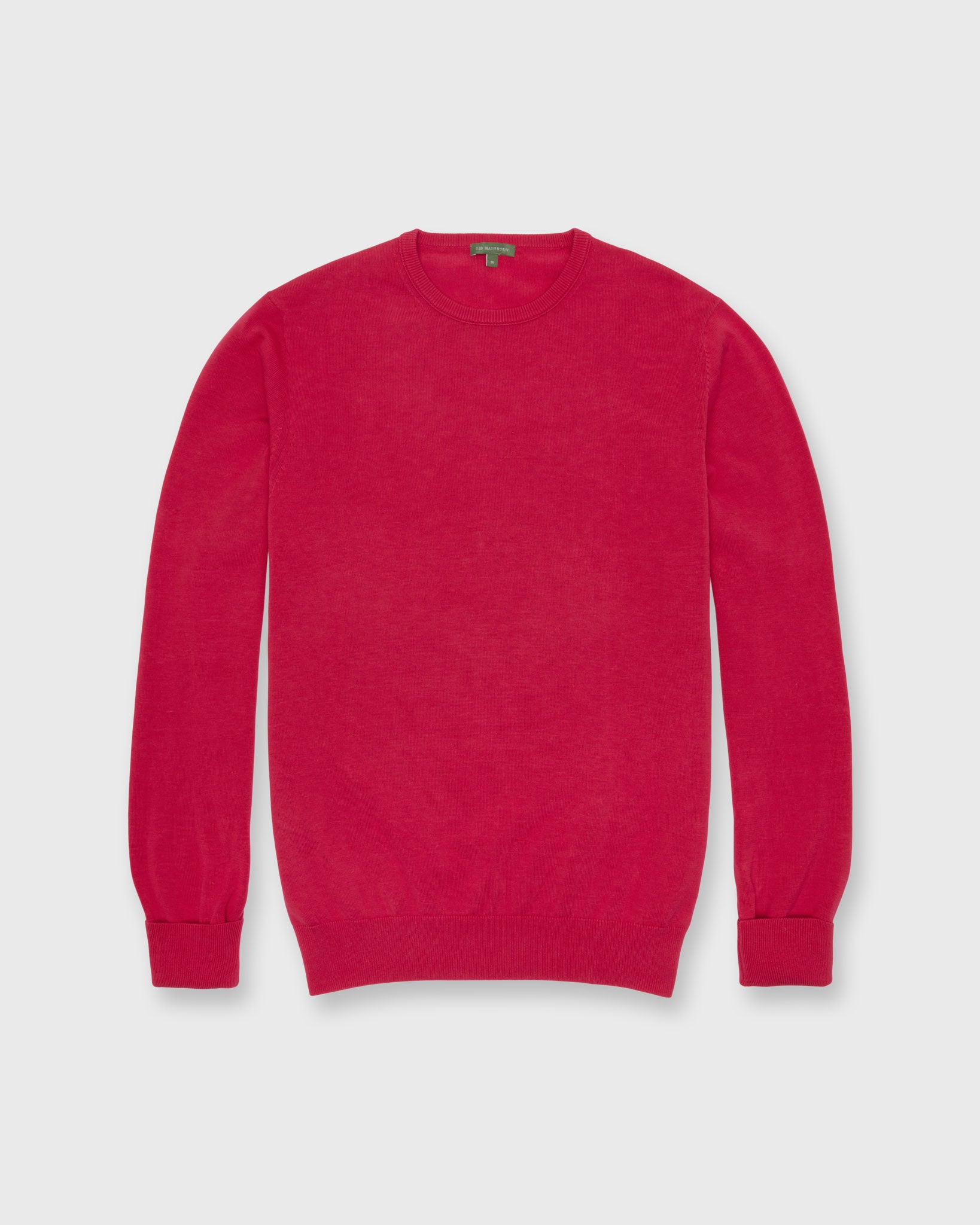 Crewneck Sweater in Berry Cotton