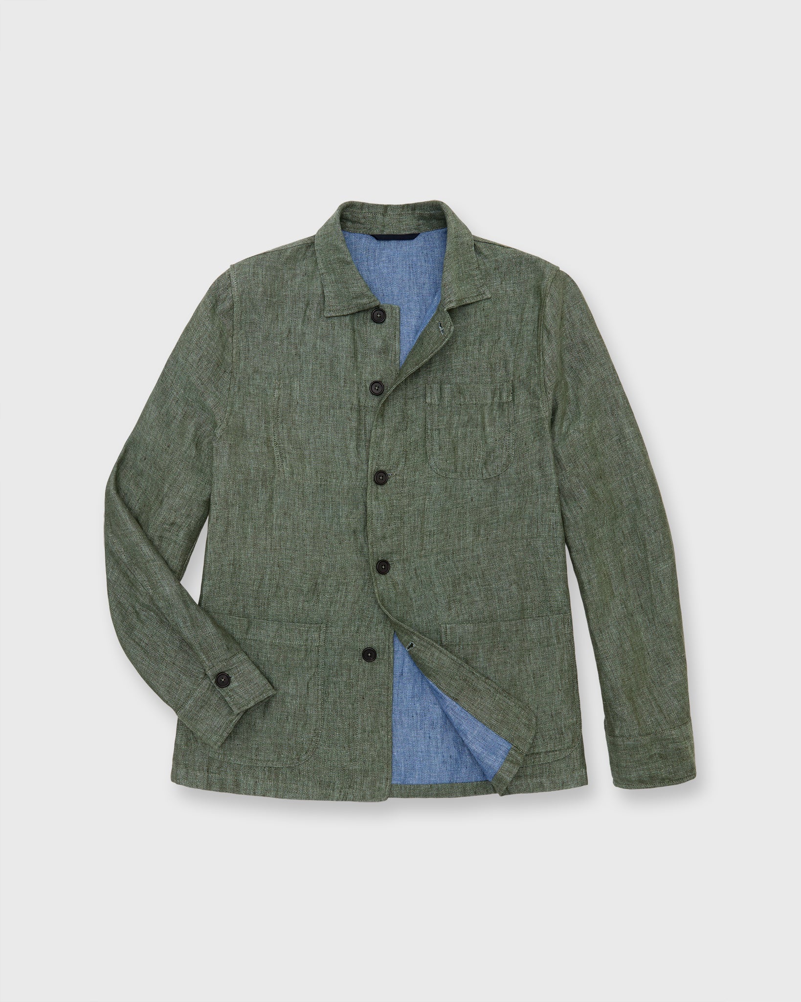 Chore Jacket in Moss Linen