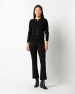 Load image into Gallery viewer, Rosie Cardigan in Black Cotton/Silk Yarn
