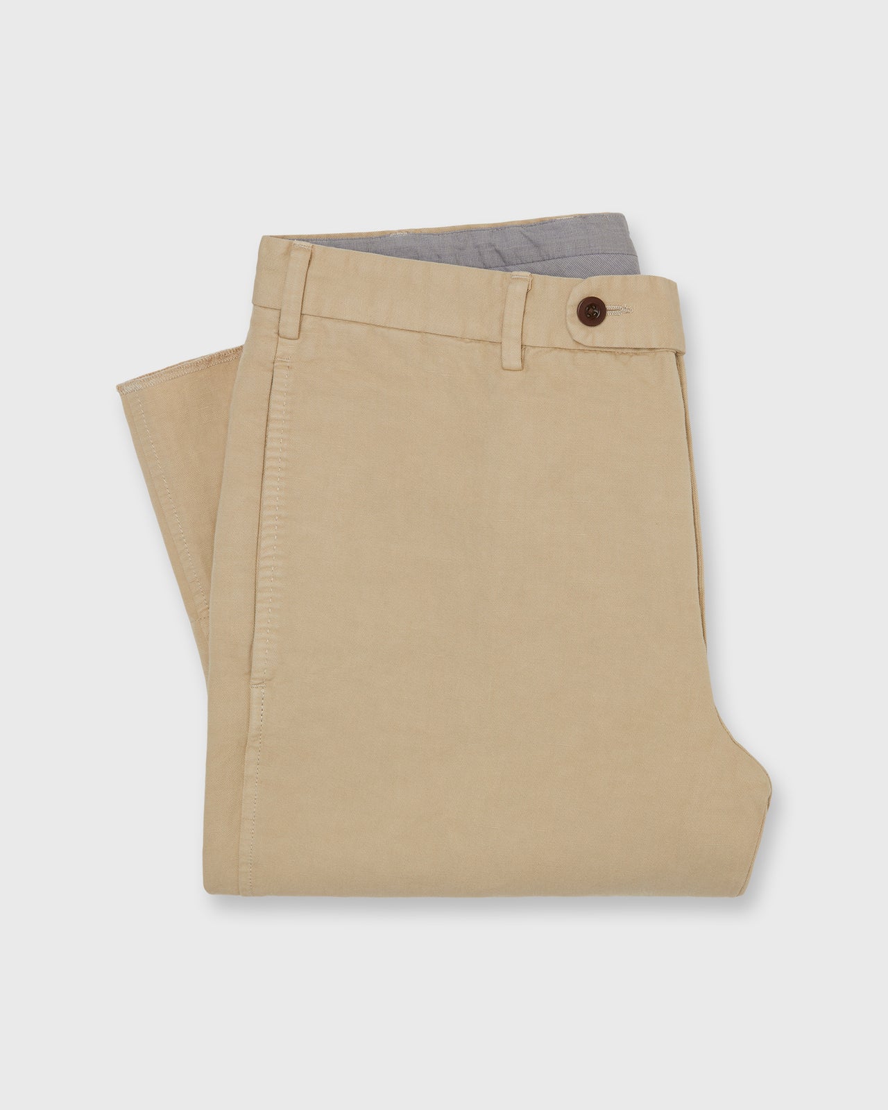 Garment-Dyed Sport Trouser in Sand Cotolino Twill