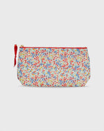 Load image into Gallery viewer, Soft Small Cosmetic Bag in Red Multi Wiltshire Liberty Fabric
