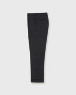 Load image into Gallery viewer, Pleated Dress Trouser in Charcoal High-Twist
