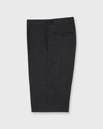 Load image into Gallery viewer, Pleated Dress Trouser in Charcoal High-Twist
