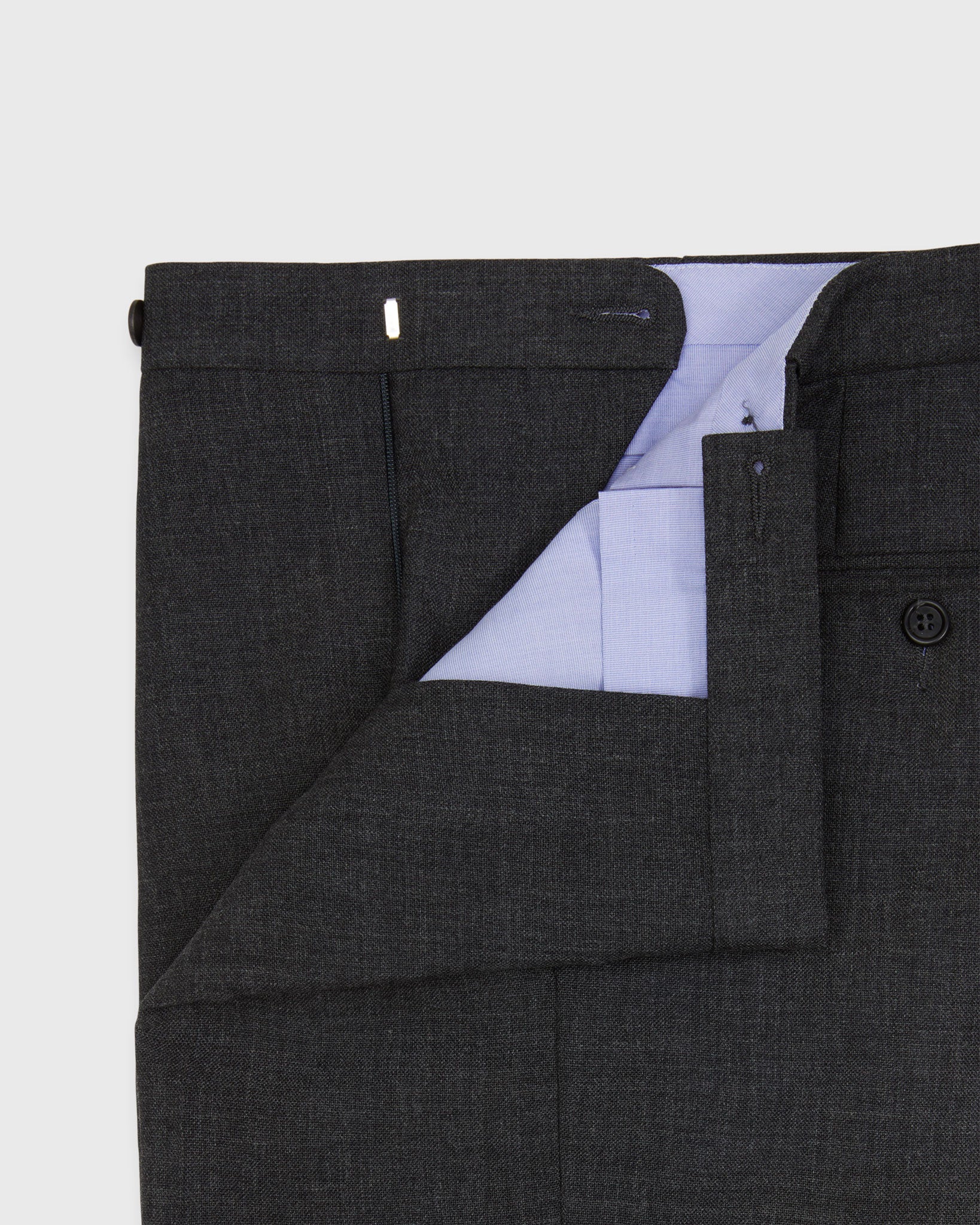 pleated dress trousers Pleated Dress Trouser in Charcoal High-Twist