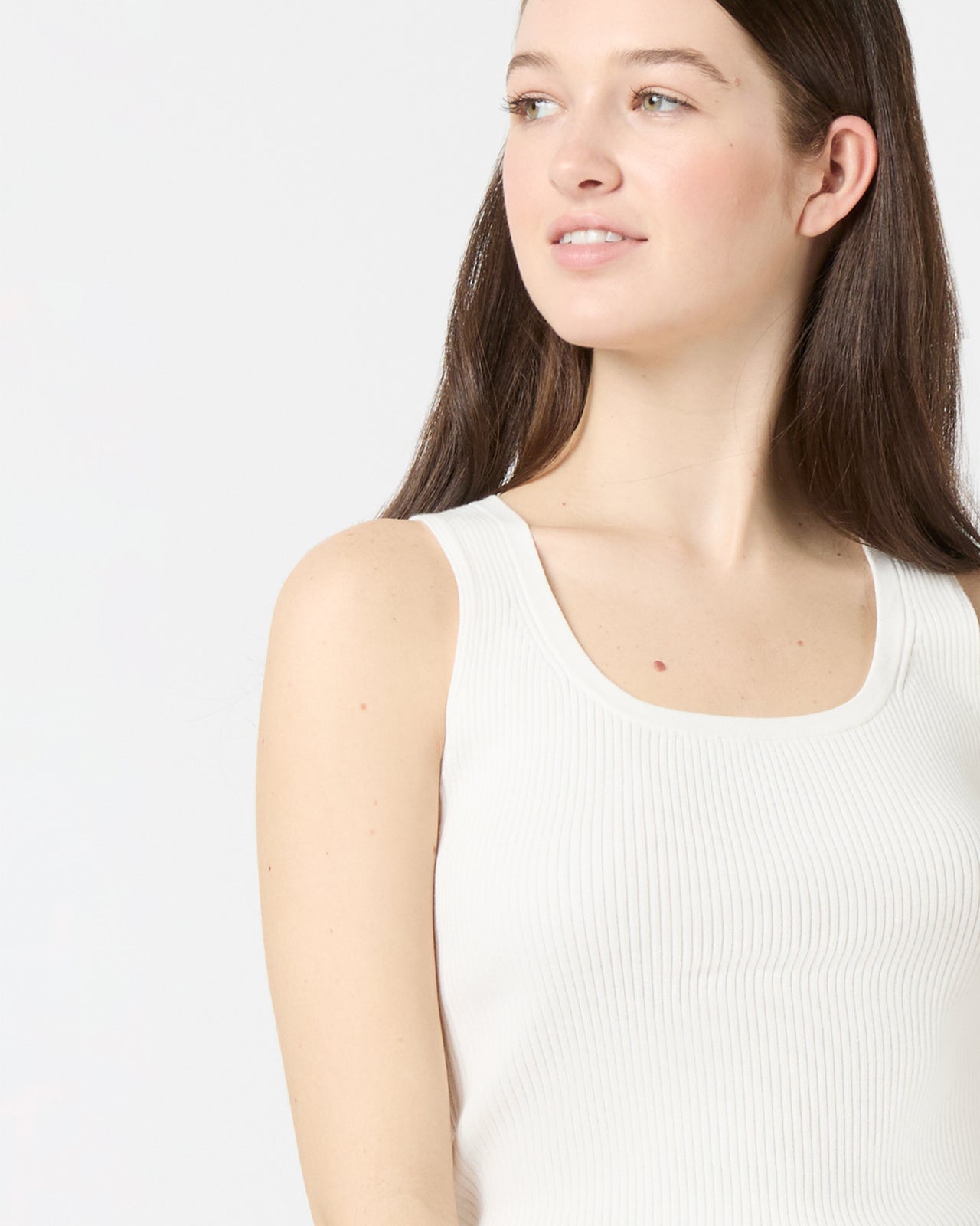 Nia Shell in Chalk Ice Cotton