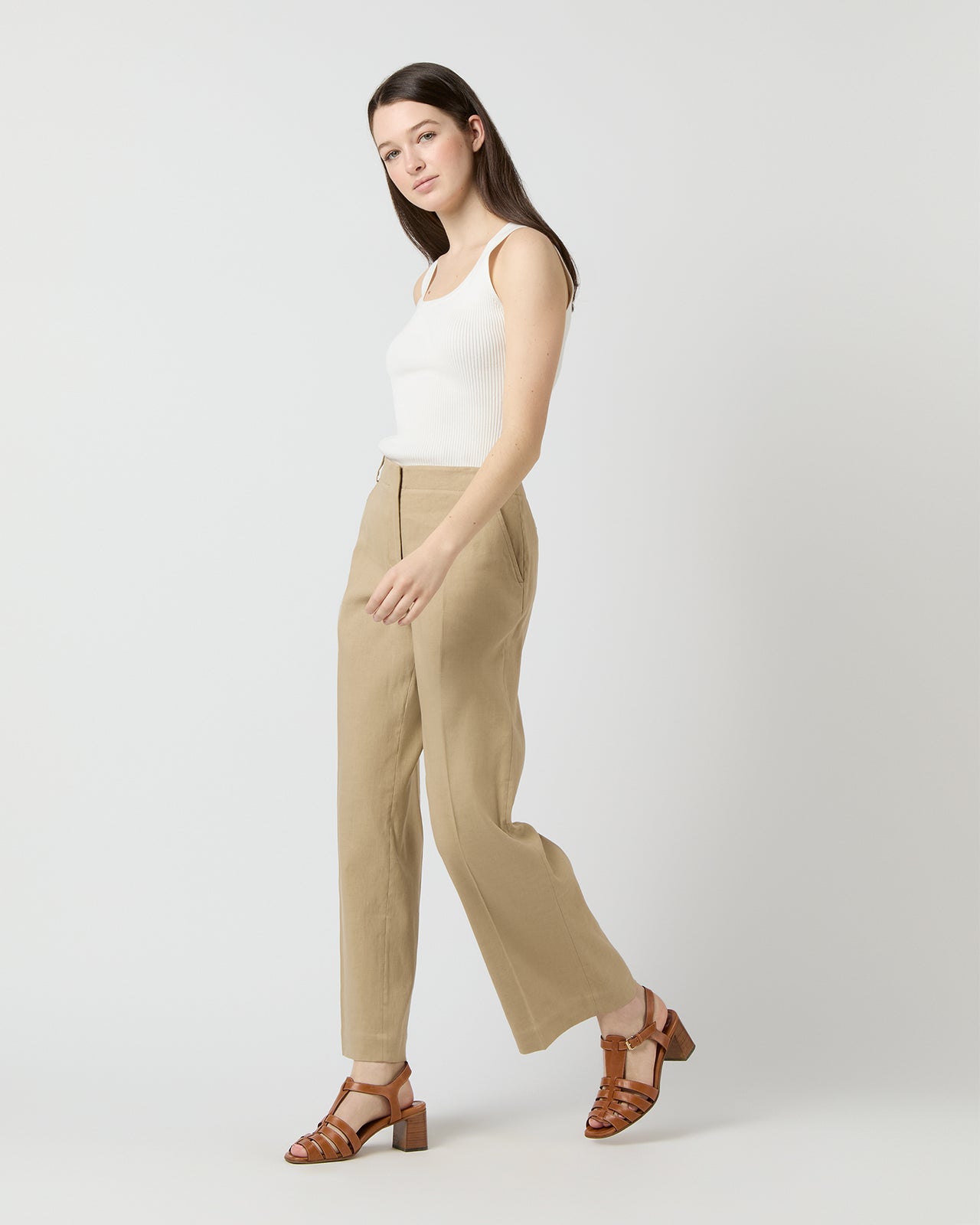 Nia Shell in Chalk Ice Cotton