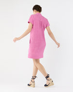 Load image into Gallery viewer, Libby Dress in Pink Sahara Linen
