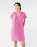 Load image into Gallery viewer, Libby Dress in Pink Sahara Linen
