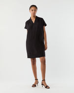Load image into Gallery viewer, Libby Dress in Black Sahara Linen
