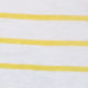 Long-Sleeved Boatneck Tee in White/Bright Yellow Stripe Jersey