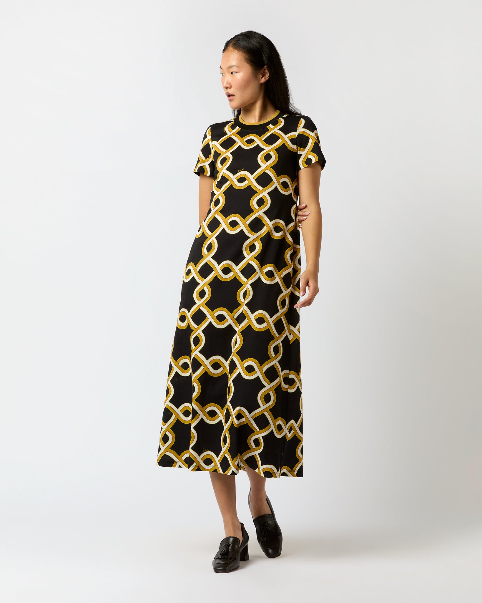 Sporty Swing Dress in Black Tackle Summer Poplin | Shop Ann Mashburn Sporty Swing Dress in Black Tackle Summer Poplin | Shop Ann Mashburn