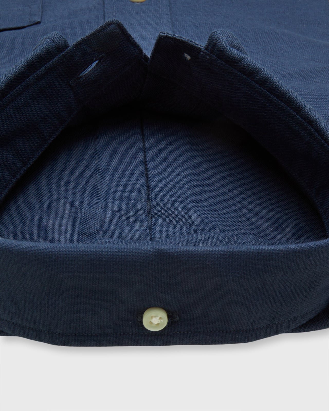 Button-Down Sport Shirt in Navy Oxford