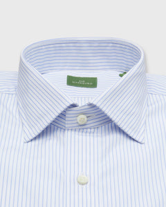 Spread Collar Dress Shirt in Dutch Pencil Stripe Poplin