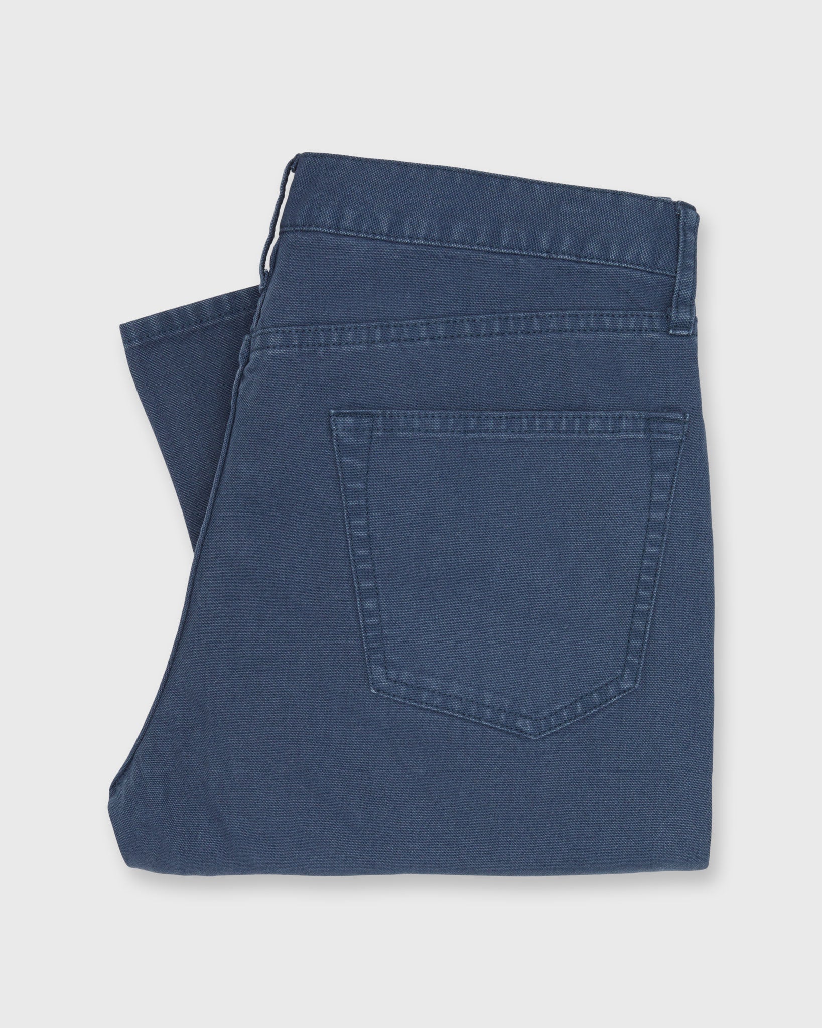 Slim Straight 5-Pocket Pant in Pacific Garment-Dyed Canvas