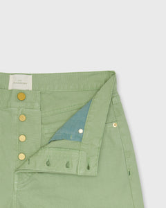 Slim Straight 5-Pocket Pant in Avocado Garment-Dyed Canvas