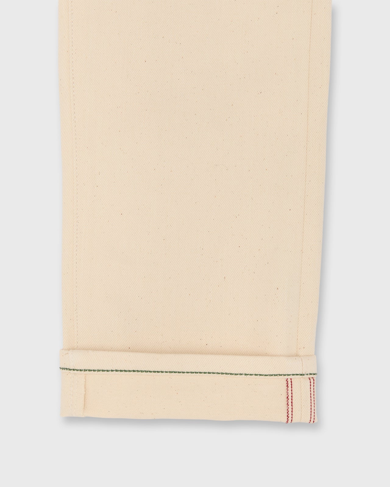 Slim Straight Jean in Natural Selvedge Denim