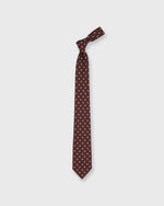 Load image into Gallery viewer, Silk Print Tie in Brown/Red/Sky Paisley
