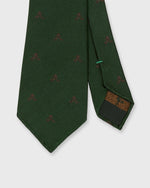 Load image into Gallery viewer, Silk Club Tie in Green/Oat Crown And Swords
