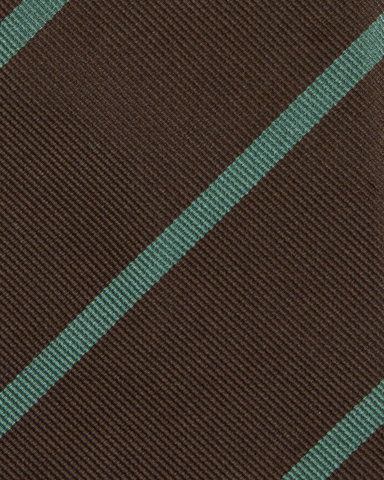 Silk Woven Tie in Chocolate/Spruce Bar Stripe