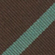 Silk Woven Tie in Chocolate/Spruce Bar Stripe