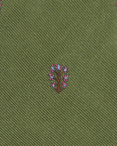 Silk Club Tie in Olive Tree of Life