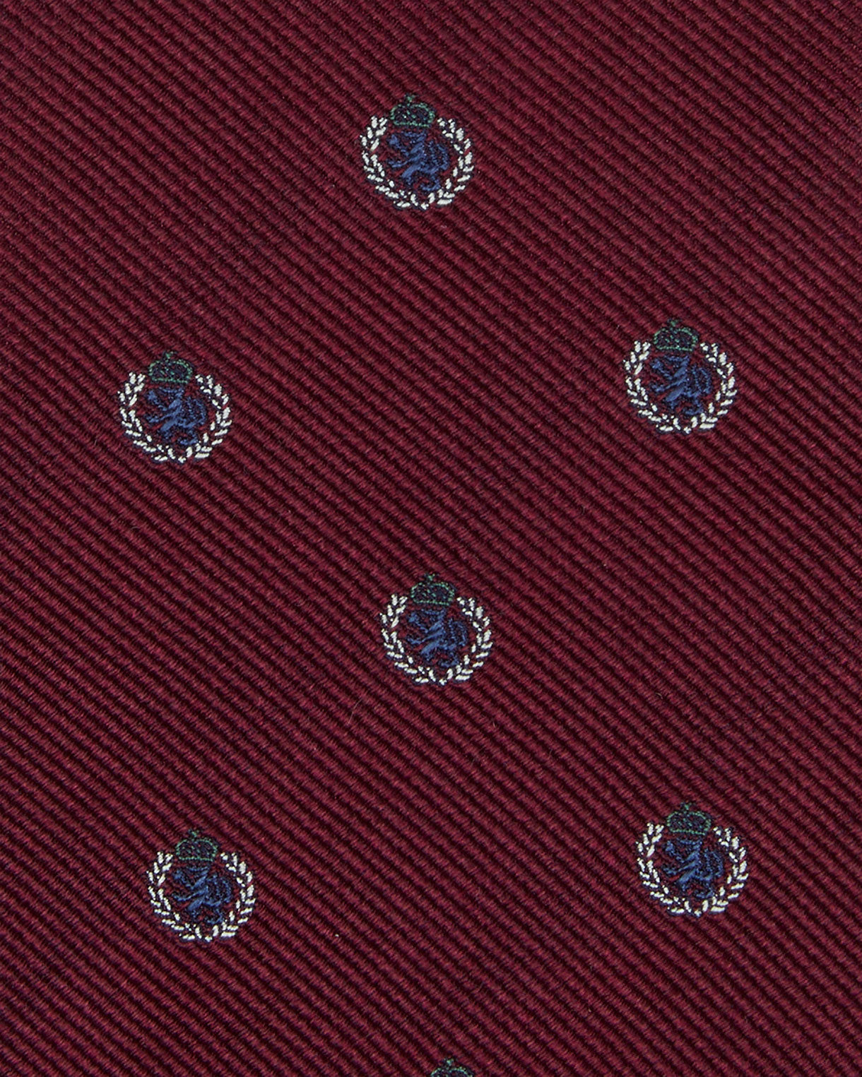 Silk Club Tie in Bourdeaux/Dutch Griffin Crest