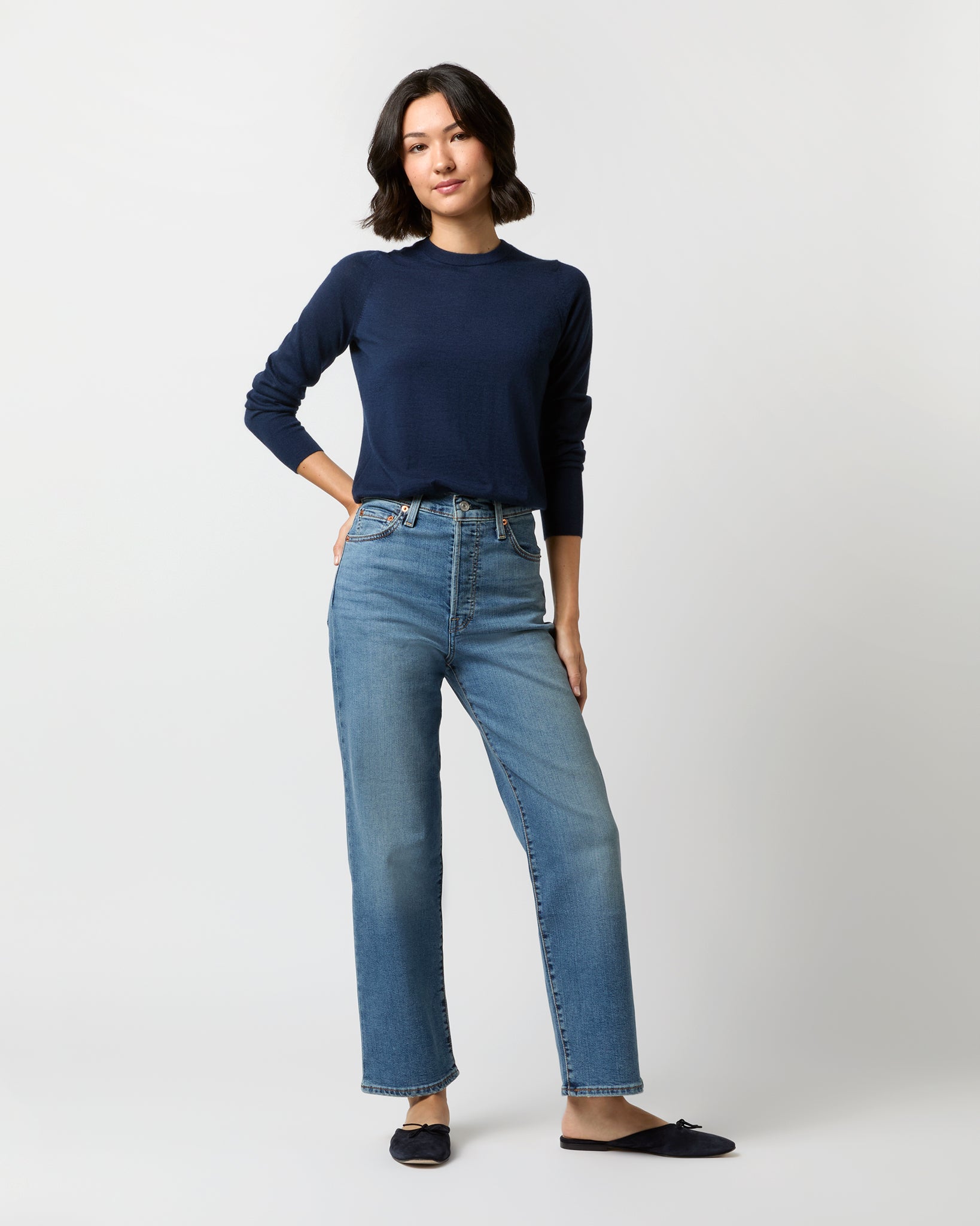 Ribcage Straight Ankle Jean in Elevated Taste