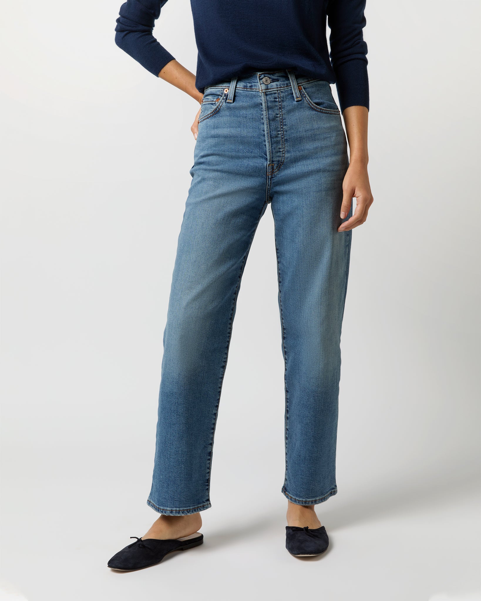 Ribcage Straight Ankle Jean in Elevated Taste