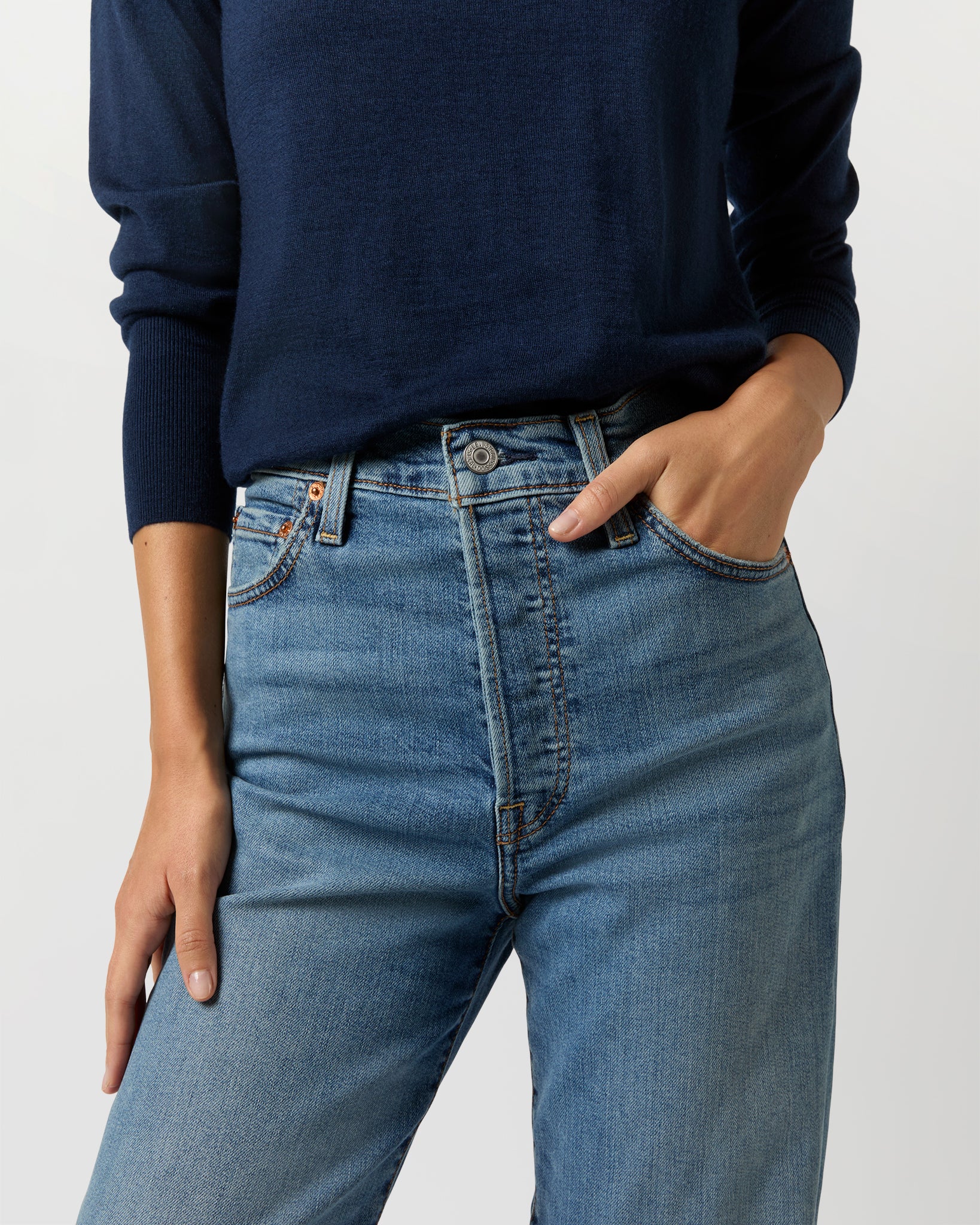 Ribcage Straight Ankle Jean in Elevated Taste