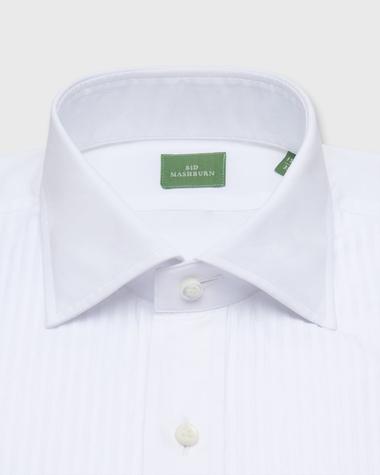 French-Cuff Pleated Bib-Front Tuxedo Shirt in White Poplin - 15.5 / 33 by Sid Mashburn French-Cuff Pleated Bib-Front Tuxedo Shirt in White Poplin - 15.5 / 33 by Sid Mashburn