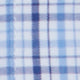 Spread Collar Sport Shirt in Blue/Multi Check Poplin