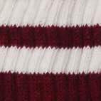 Retro Stripe Socks in Red Heather