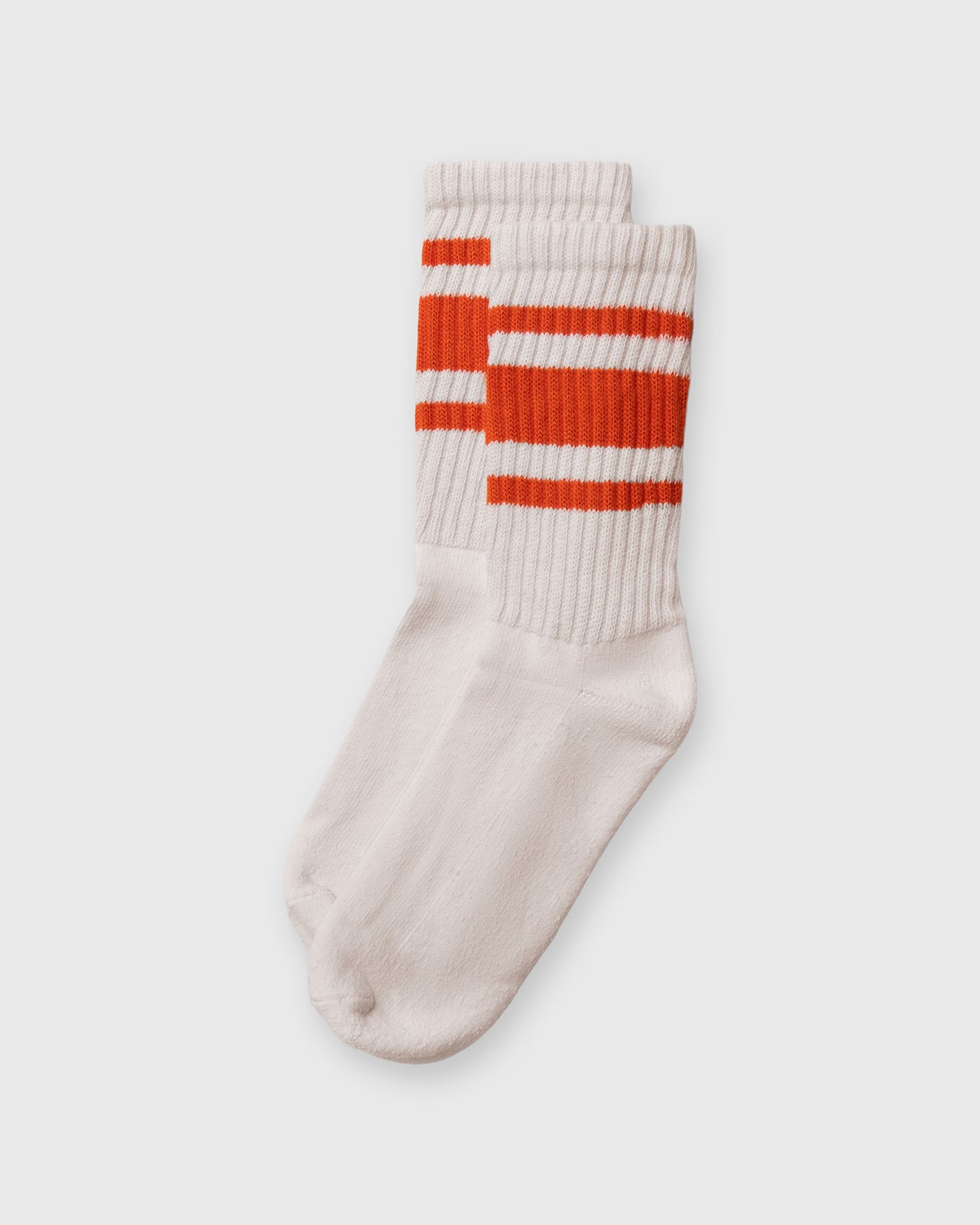 Retro Mono Stripe Socks in Orange
