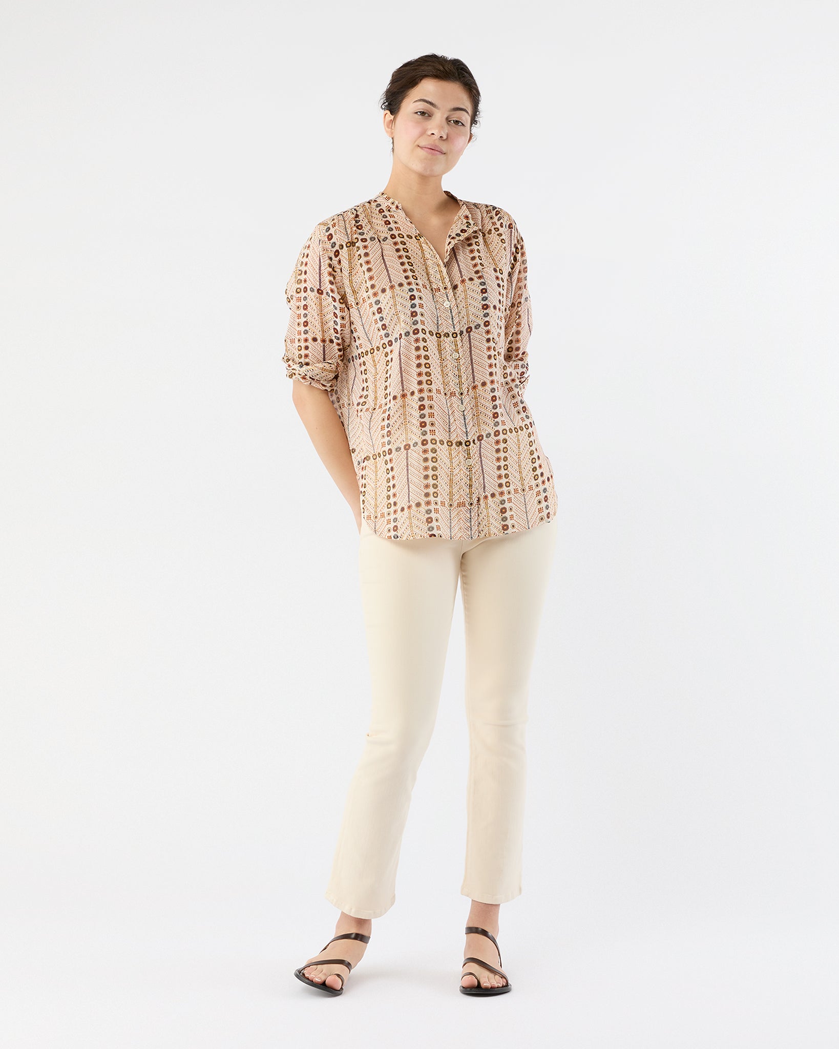 Mexika Top in Ecru