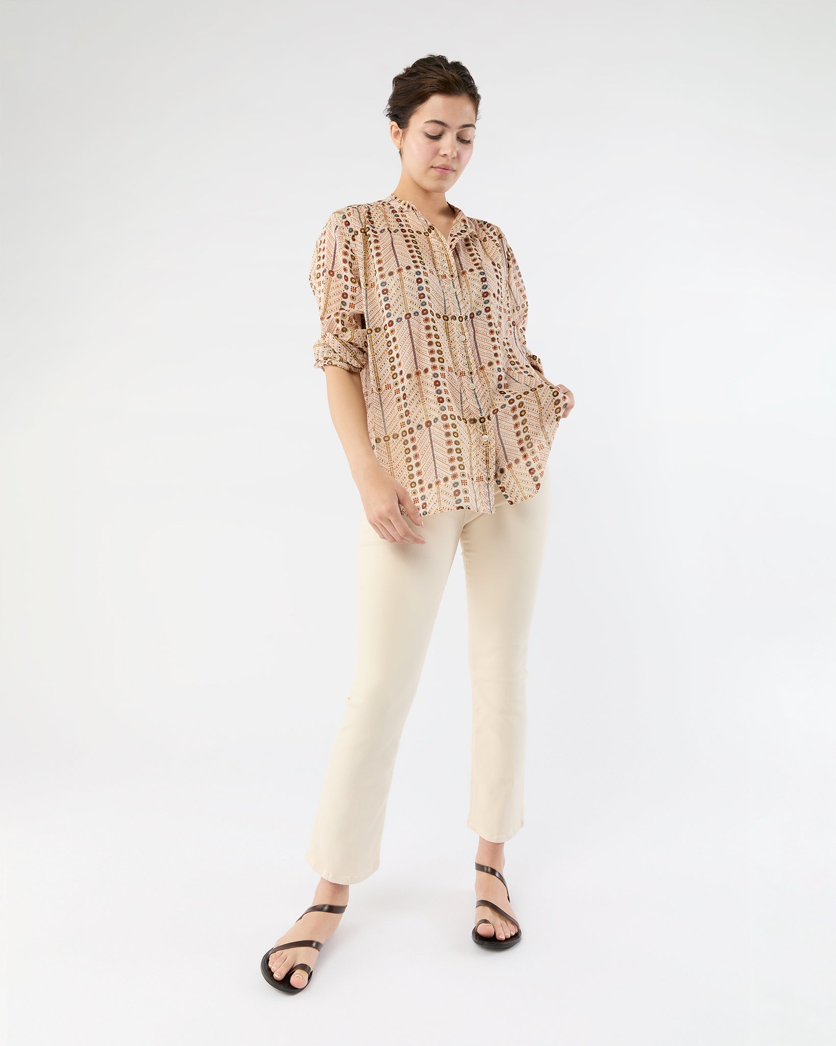 Mexika Top in Ecru