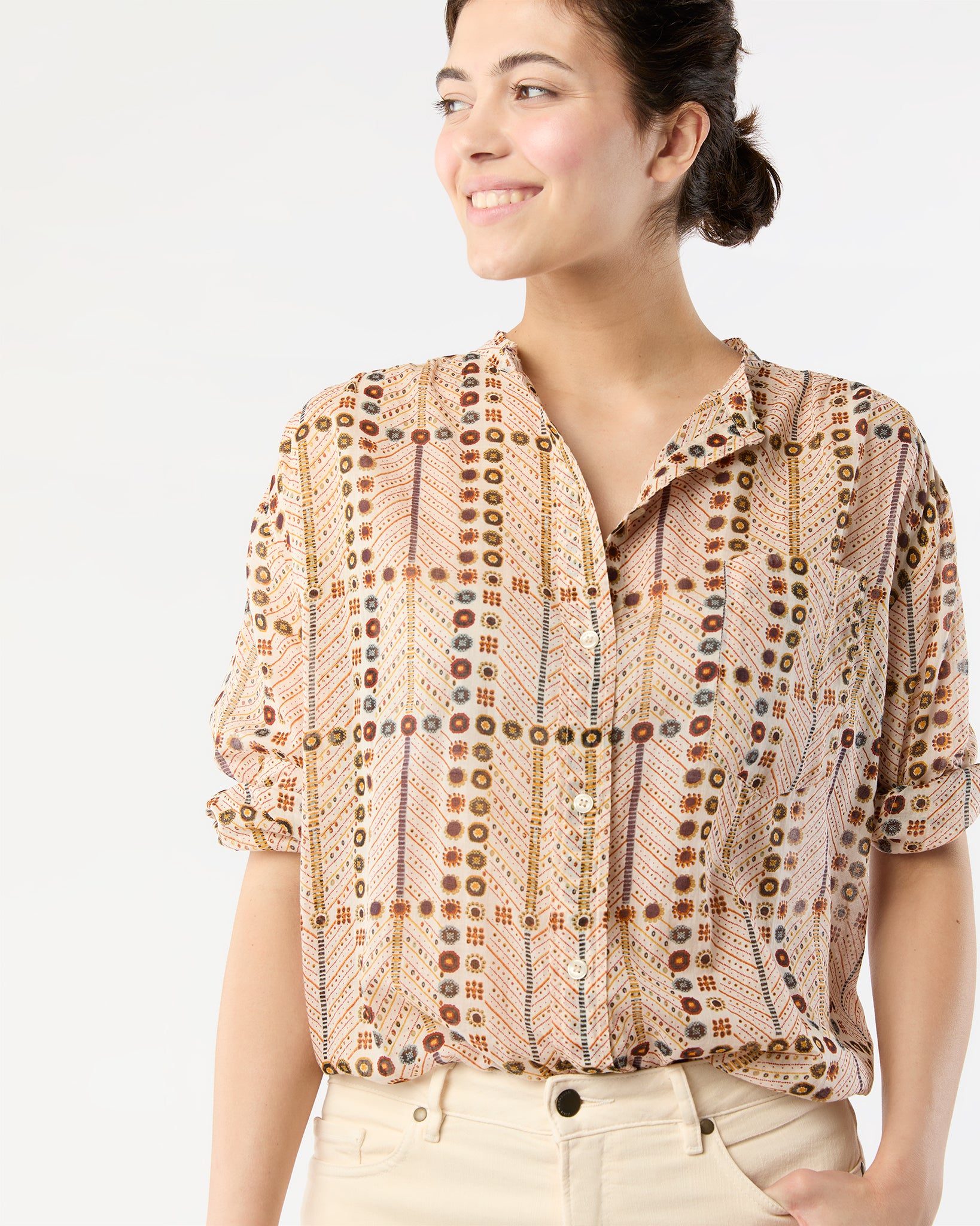 Mexika Top in Ecru