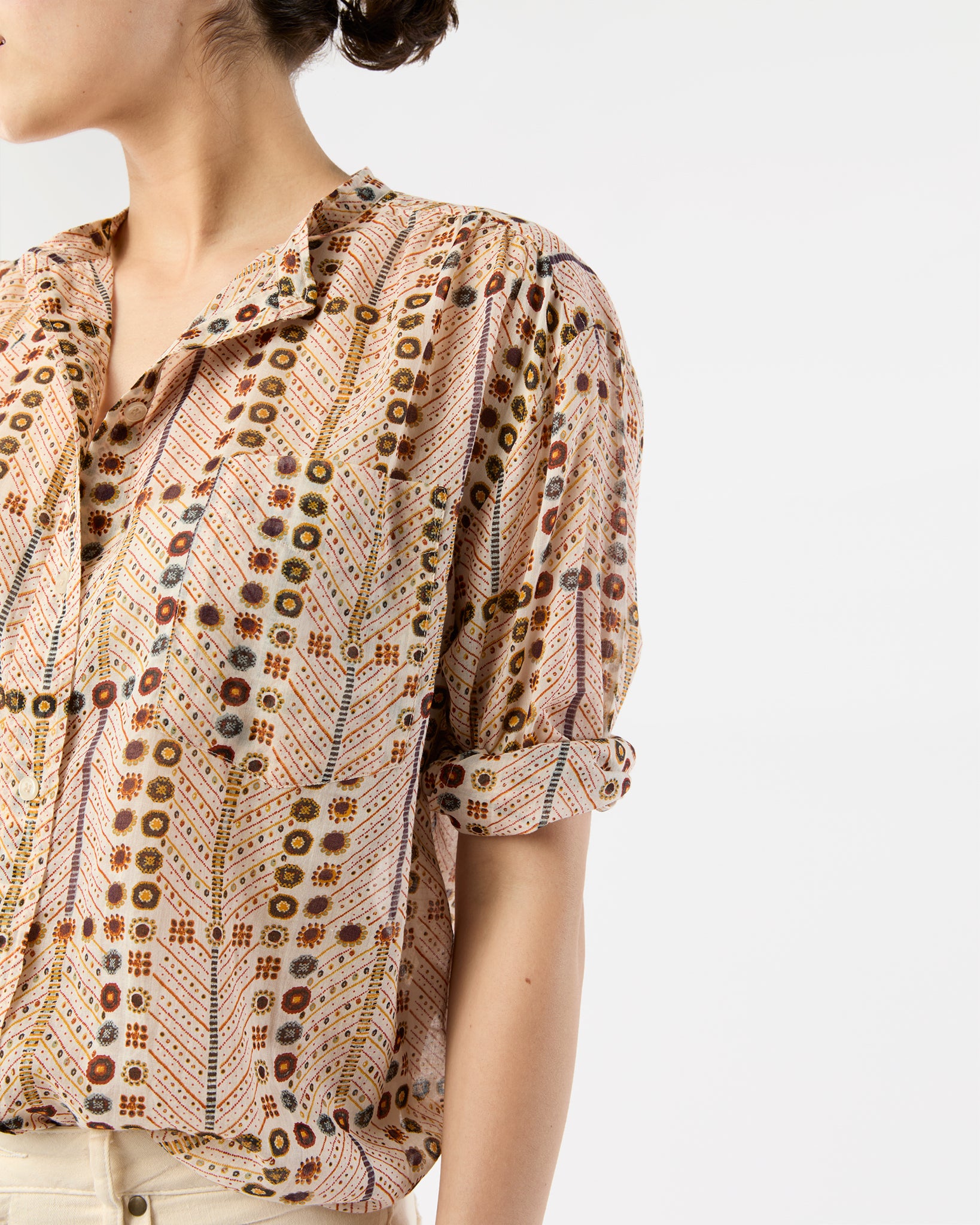 Mexika Top in Ecru