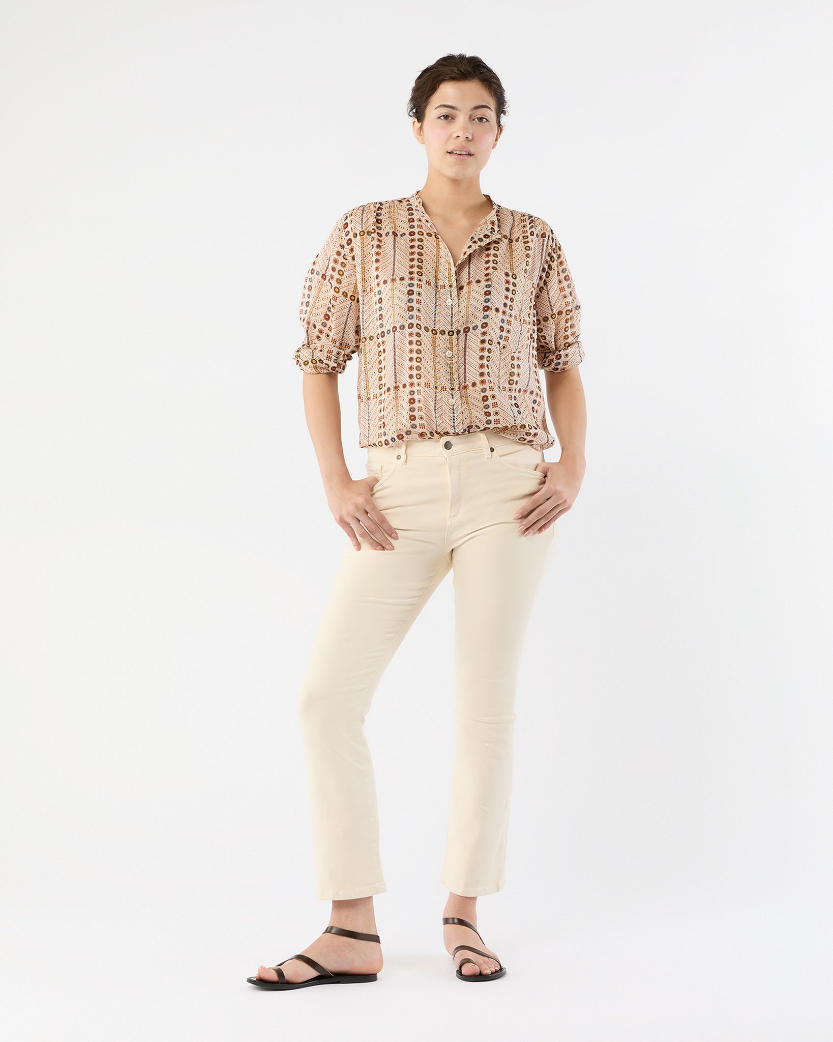Mexika Top in Ecru