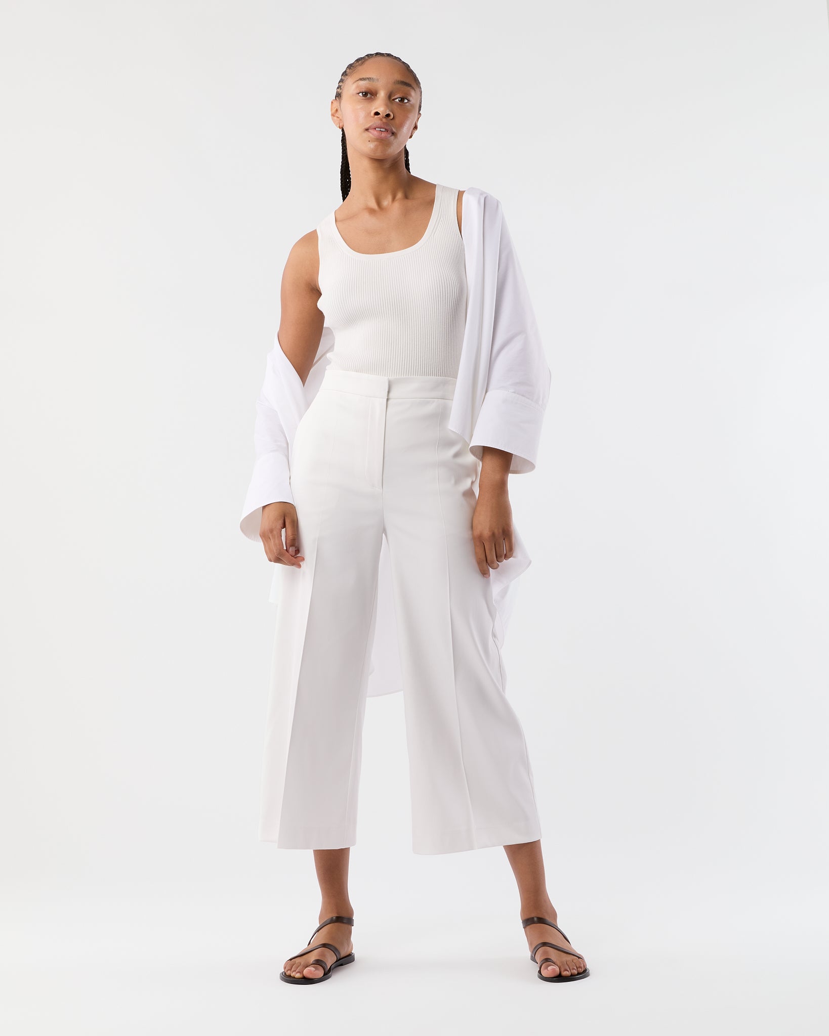 Temple Pant in White