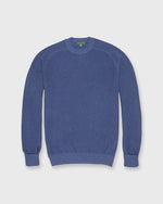 Load image into Gallery viewer, Lightweight Beach Crewneck Sweater in Heathered Ink Cotton/Linen
