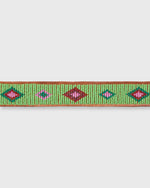 Load image into Gallery viewer, 1.25&quot; African Beaded Belt in Alo Green Belmasi
