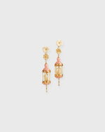 Load image into Gallery viewer, Aviary Classic Earrings in Pink/White
