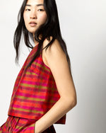 Load image into Gallery viewer, Gia Shell Top in Winter Madras Silk Shantung
