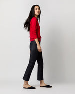 Load image into Gallery viewer, Alida Johnny-Collar Sweater in Red Cashmere
