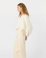 Load image into Gallery viewer, Ariana Blouse in Ivory Silk Crepe de Chine
