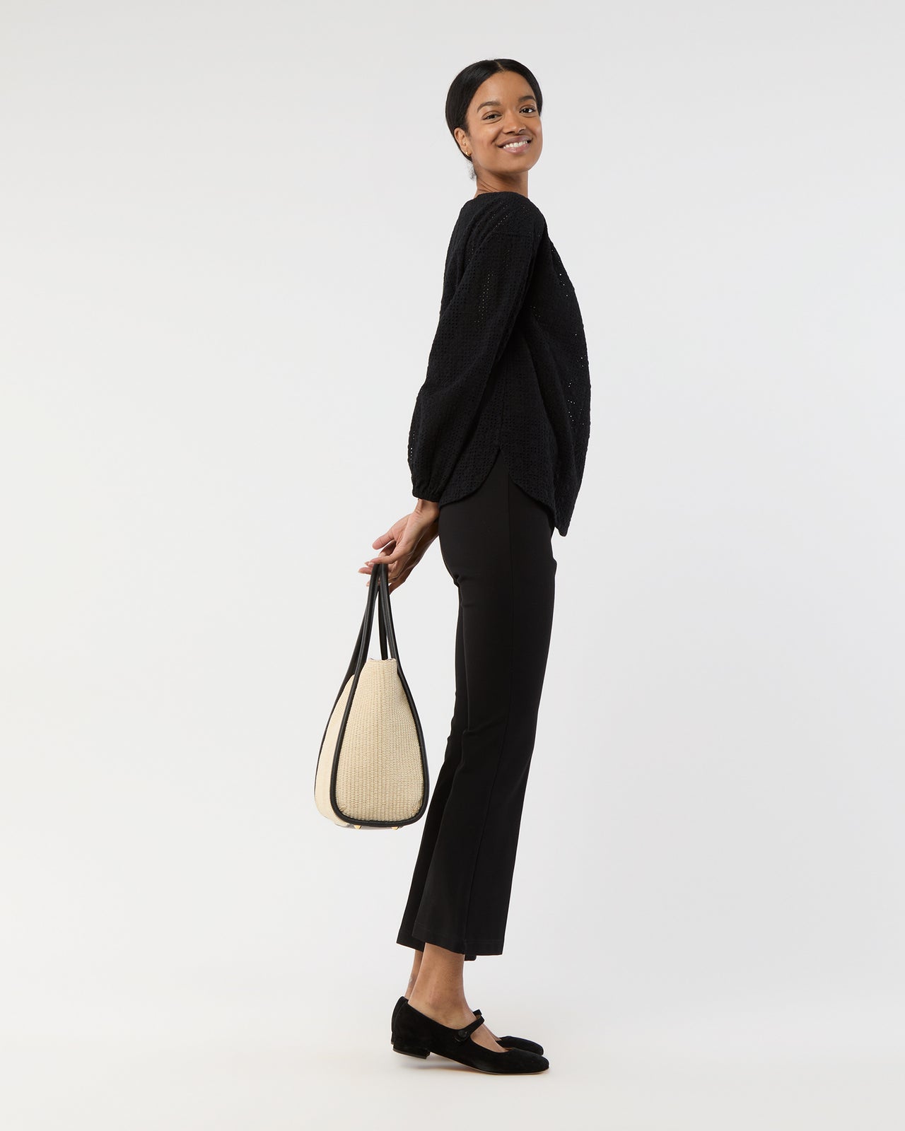 Alex Tote in Natural Raffia