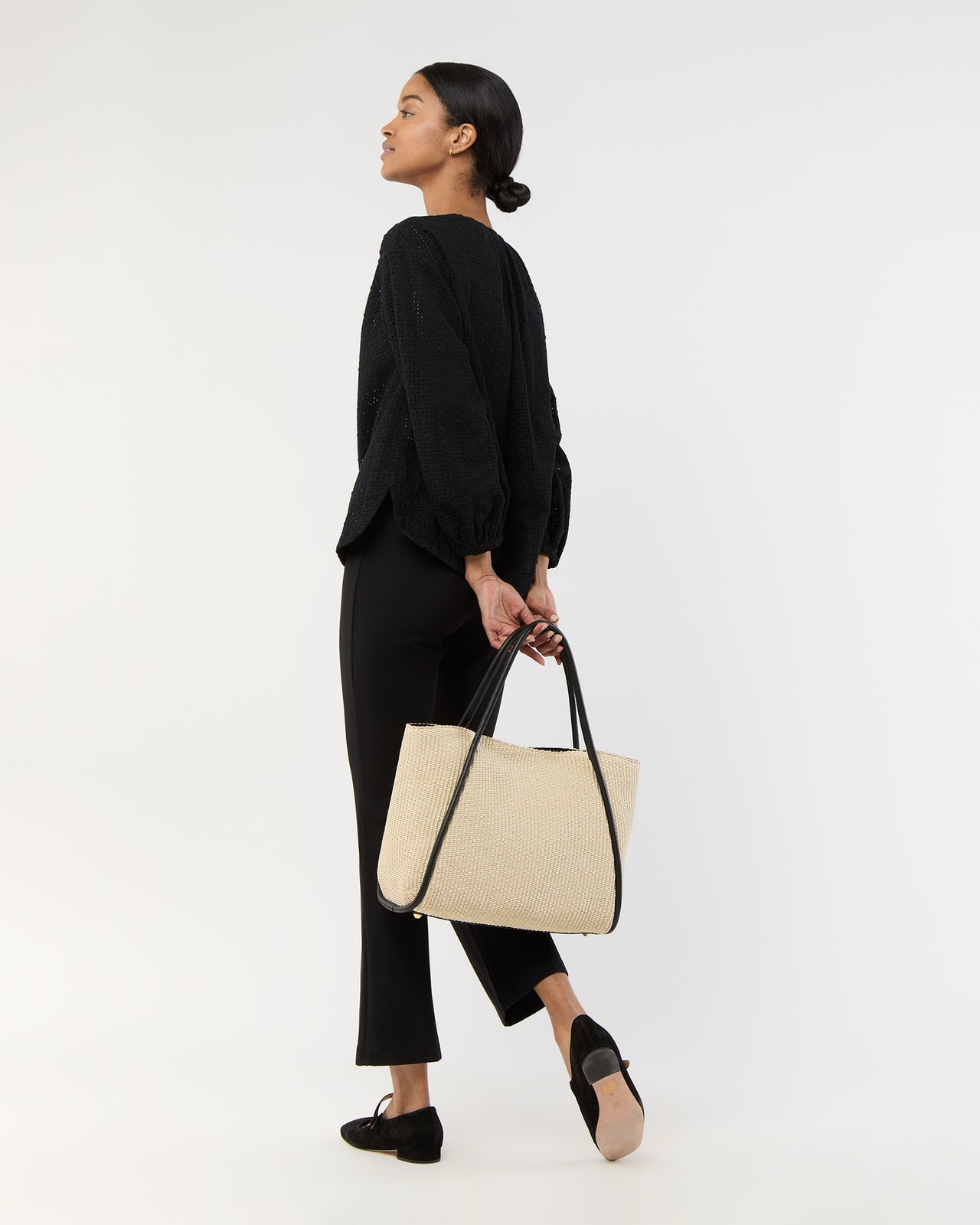 Alex Tote in Natural Raffia