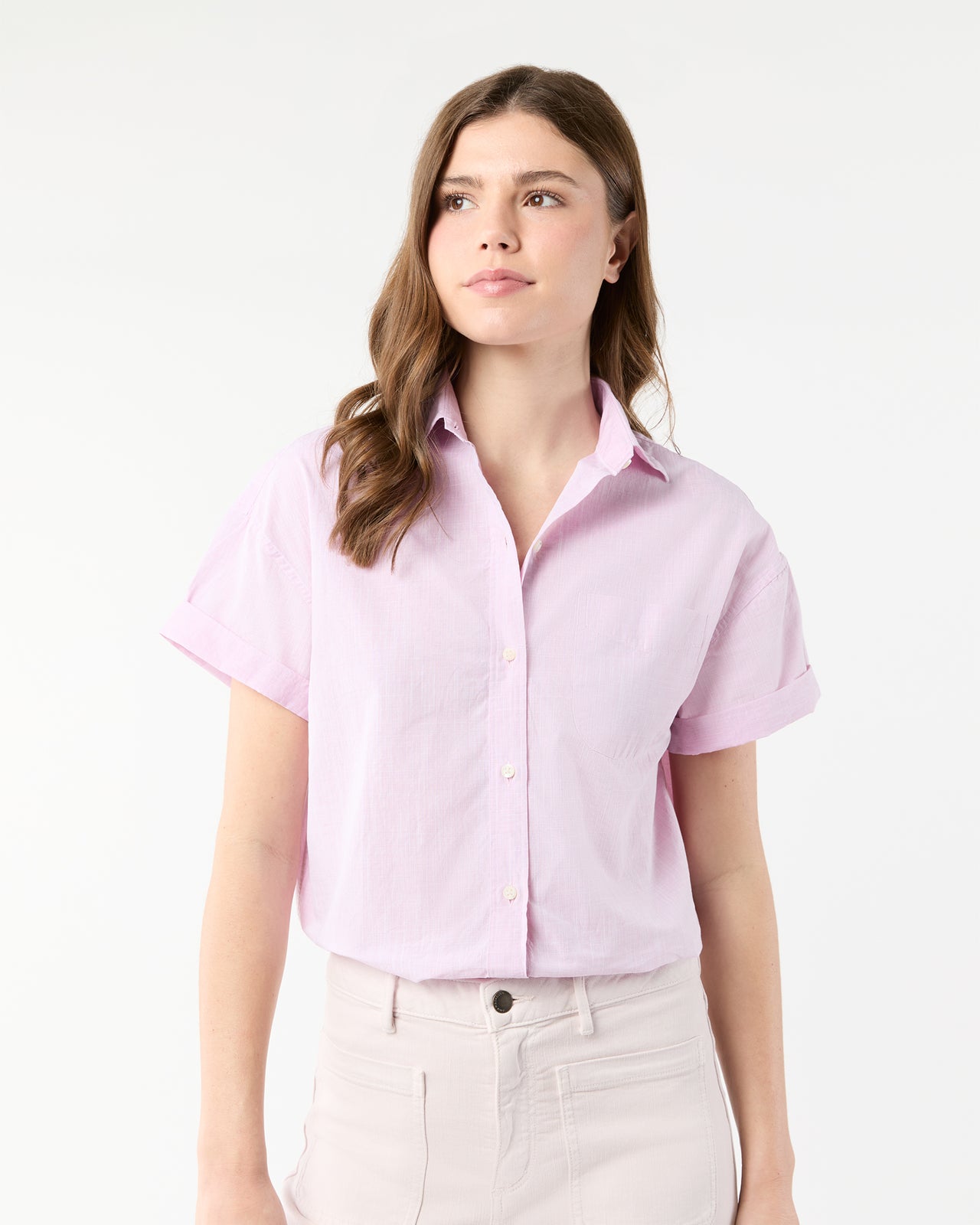 Agnes Shirt in Orchid Chambray