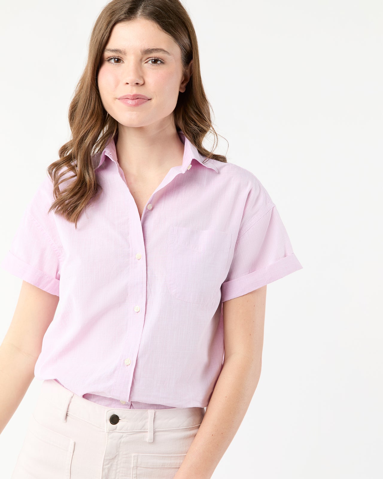 Agnes Shirt in Orchid Chambray