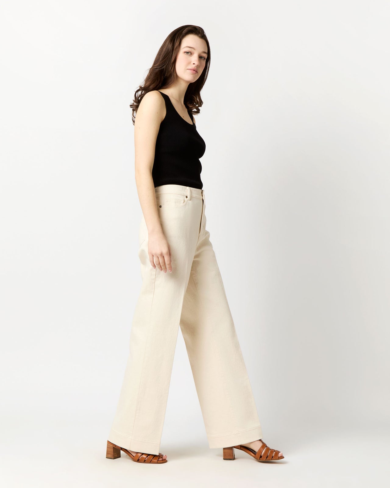 Nia Shell in Black Ice Cotton